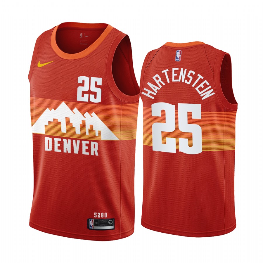 Nike Nuggets #25 Isaiah Hartenstein Red NBA Swingman 2020-21 City Edition Jersey