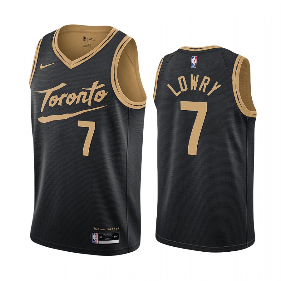 Nike Raptors #7 Kyle Lowry Black NBA Swingman 2020-21 City Edition Jersey