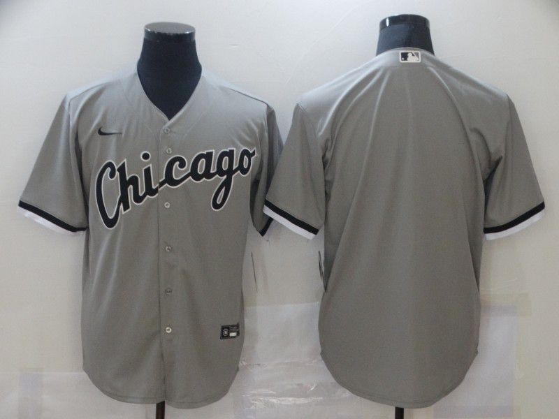 Men Chicago White Sox Blank Grey Game Nike MLB Jerseys