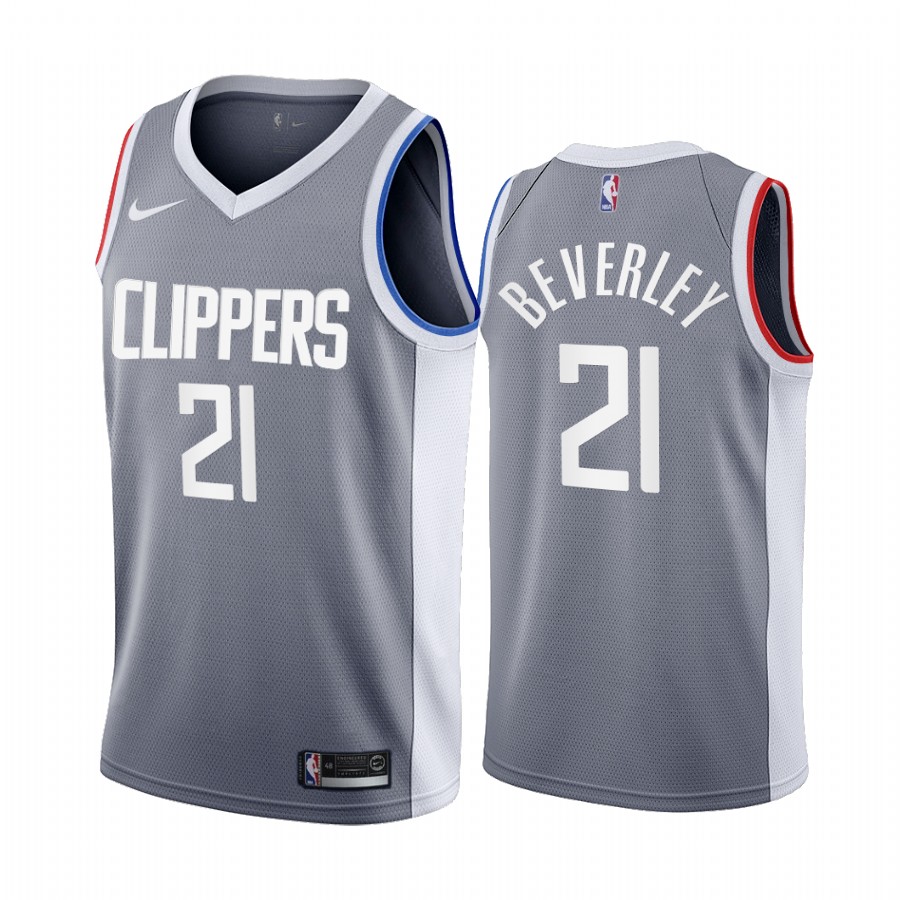 Los Angeles Clippers #21 Patrick Beverley Gray NBA Swingman 2020-21 Earned Edition Jersey