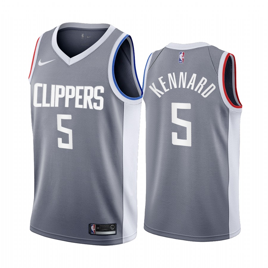 Los Angeles Clippers #5 Luke Kennard Gray NBA Swingman 2020-21 Earned Edition Jersey