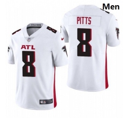 Men Atlanta Falcons #8 Kyle Pitts White 2021 Draft Jersey