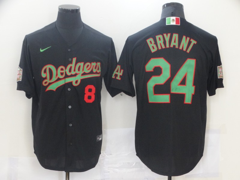 Men Los Angeles Dodgers 24 Bryant Black Game 2021 Nike MLB Jersey