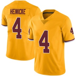 Men's Taylor Heinicke Washington Football Team No.4 Limited Color Rush Jersey - Gold