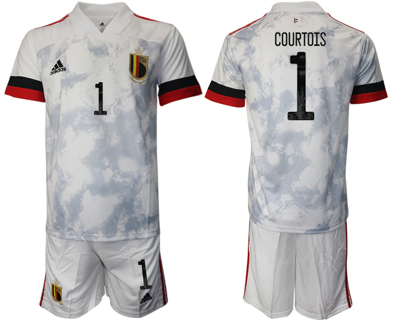 Men 2021 European Cup Belgium away white 1 Soccer Jersey