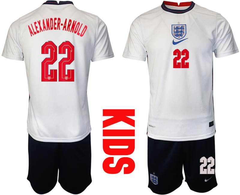 2021 European Cup England home Youth 22 soccer jerseys