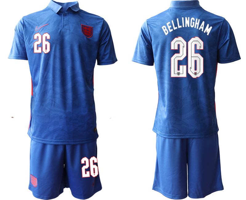 Men 2020-2021 European Cup England away blue 26 Nike Soccer Jersey