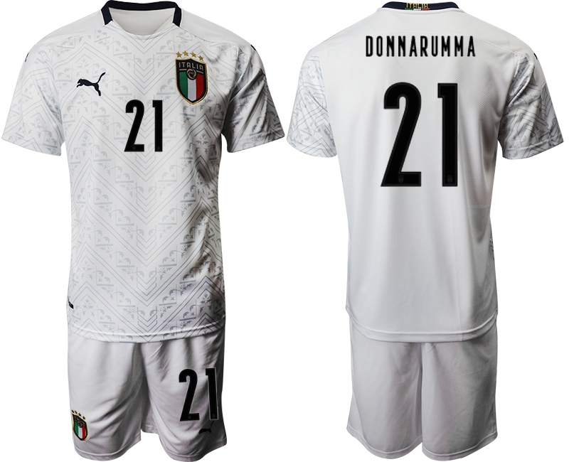 2021 Men Italy away 21 new style white soccer jerseys