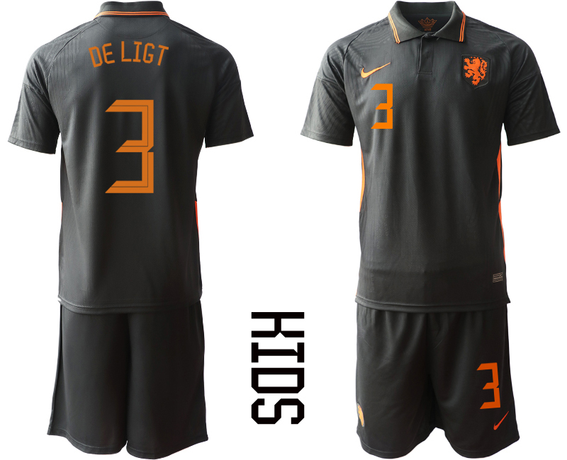 2021 European Cup Netherlands away Youth 3 soccer jerseys