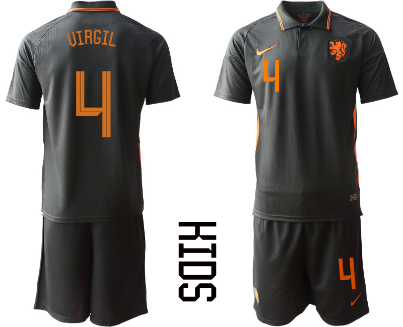 2021 European Cup Netherlands away Youth 4 soccer jerseys