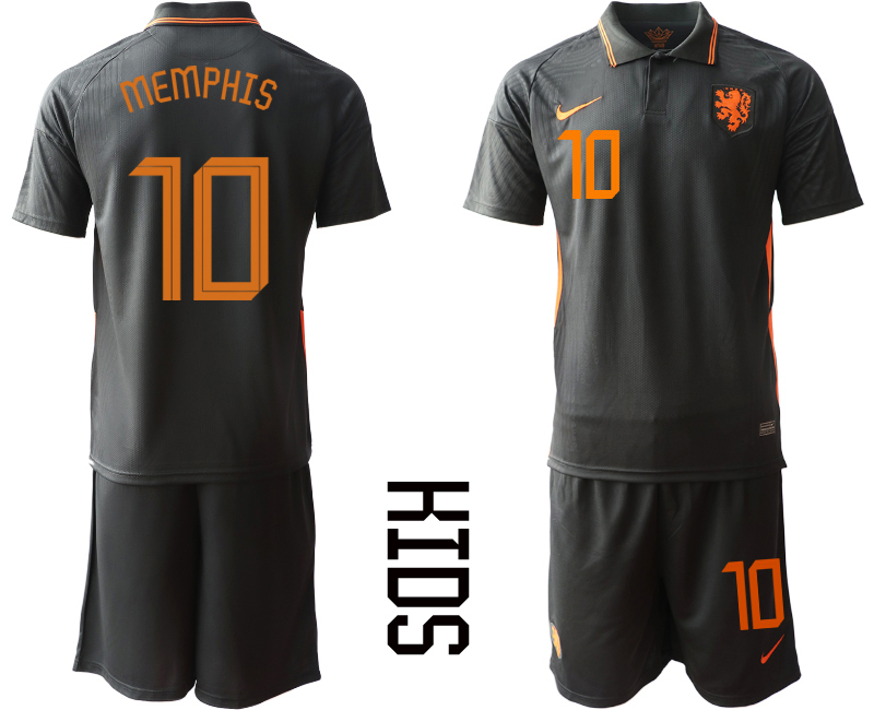 2021 European Cup Netherlands away Youth 10 soccer jerseys