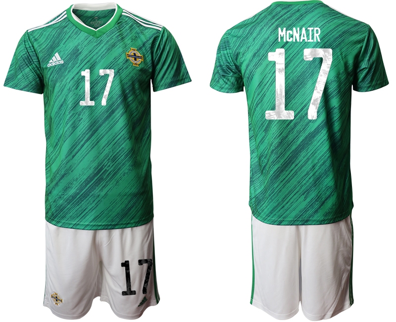 Men 2021 European Cup Northern Ireland green home 17 Soccer Jersey