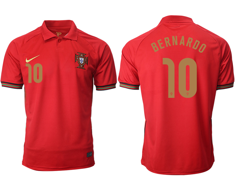 Men 2021 Europe Portugal home AAA version 10 soccer jerseys