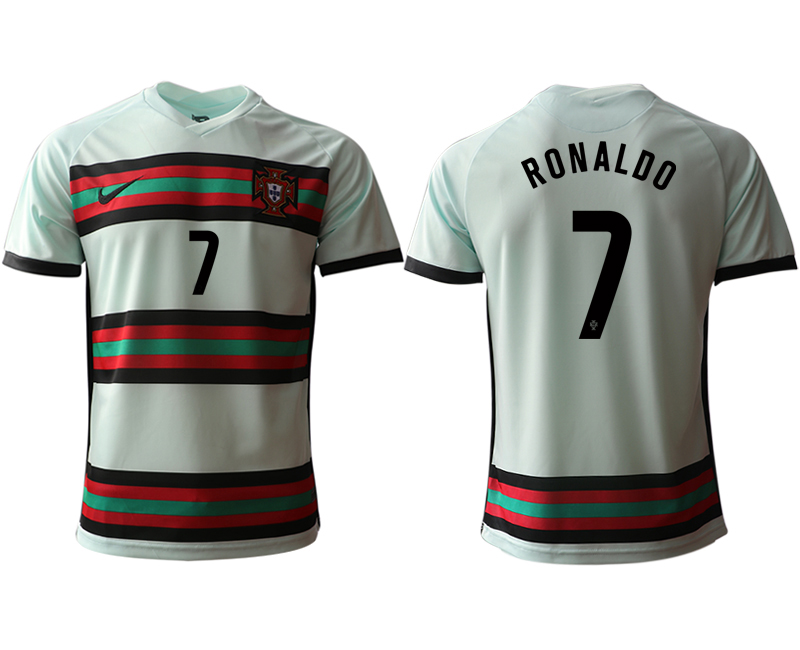 Men 2021 Europe Portugal away AAA version 7 soccer jerseys