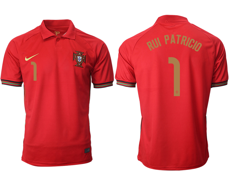 Men 2021 Europe Portugal home AAA version 1 soccer jerseys