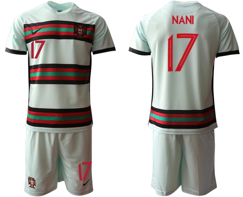 Men 2021 European Cup Portugal away grey 17 Soccer Jersey1