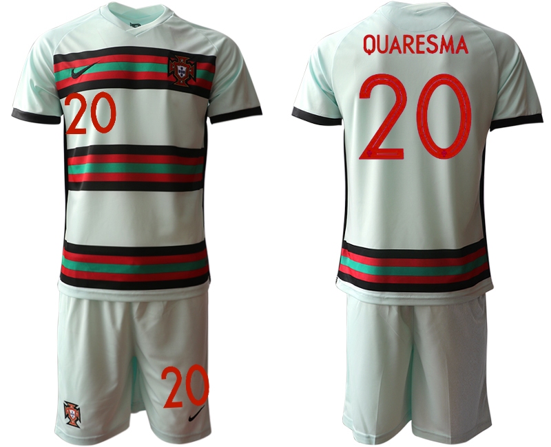 Men 2021 European Cup Portugal away grey 20 Soccer Jersey1