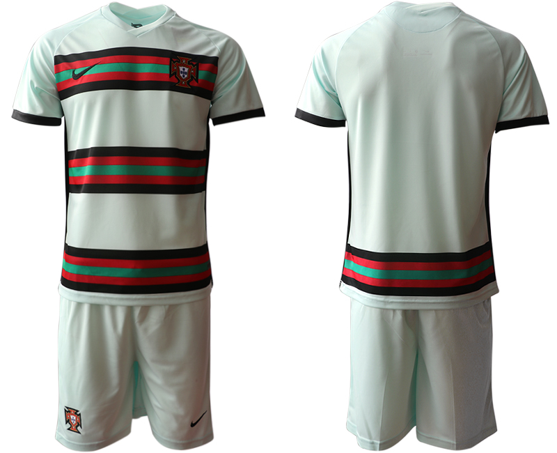 Men 2021 European Cup Portugal away grey Soccer Jersey