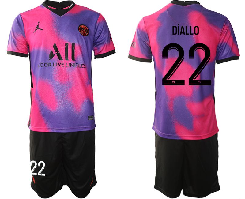 Men 2020-2021 Club Paris St German away purple 22 Soccer Jersey