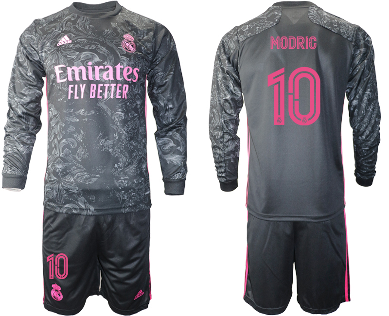 2021 Men Real Madrid away long sleeve 10 soccer jerseys