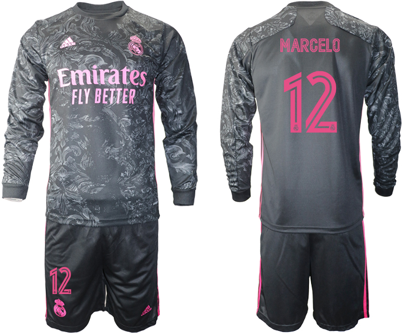 2021 Men Real Madrid away long sleeve 12 soccer jerseys