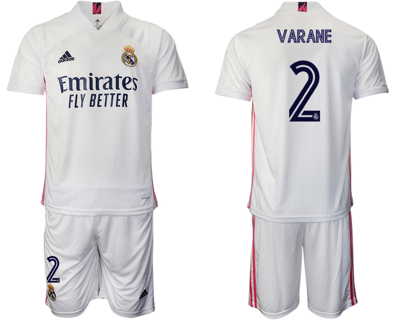 Men 2020-2021 club Real Madrid home 2 white Soccer Jerseys