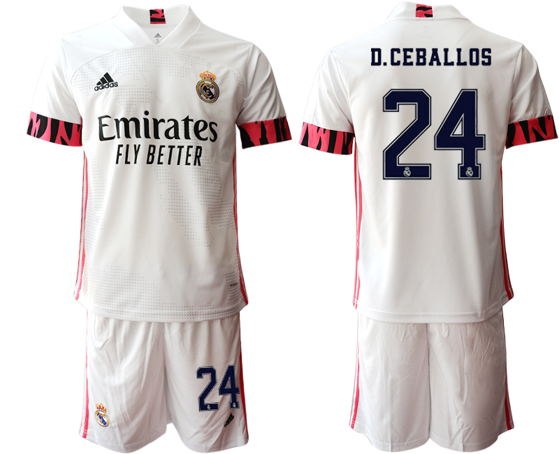 Men 2020-2021 club Real Madrid home 24 white Soccer Jerseys1