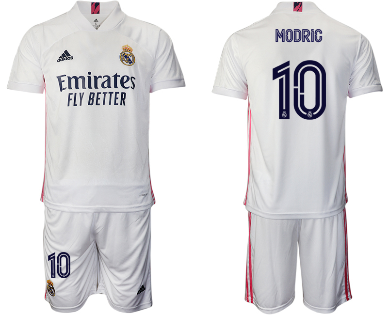 Men 2020-2021 club Real Madrid home 10 white Soccer Jerseys