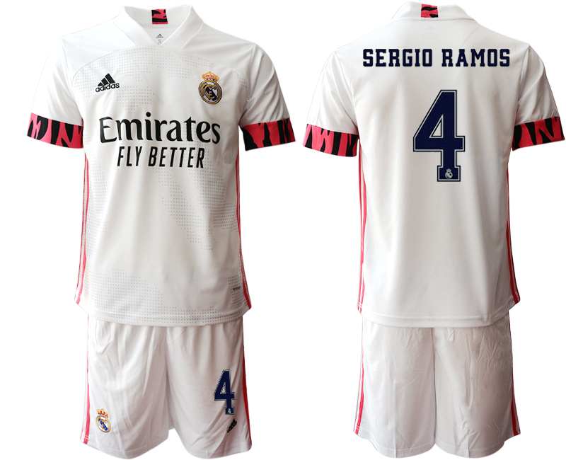 Men 2020-2021 club Real Madrid home 4 white Soccer Jerseys1