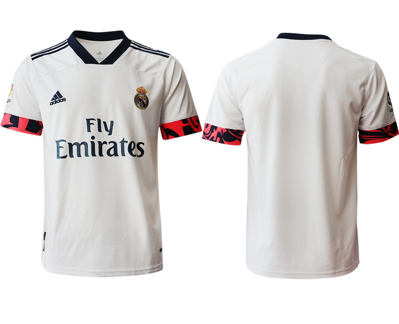 Men 2020-2021 club Real Madrid home aaa version blank white Soccer Jerseys2