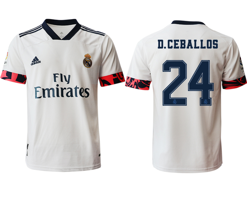 Men 2020-2021 club Real Madrid home aaa version 24 white Soccer Jerseys2