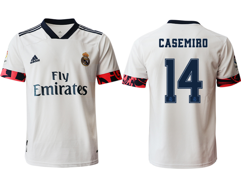 Men 2020-2021 club Real Madrid home aaa version 14 white Soccer Jerseys2