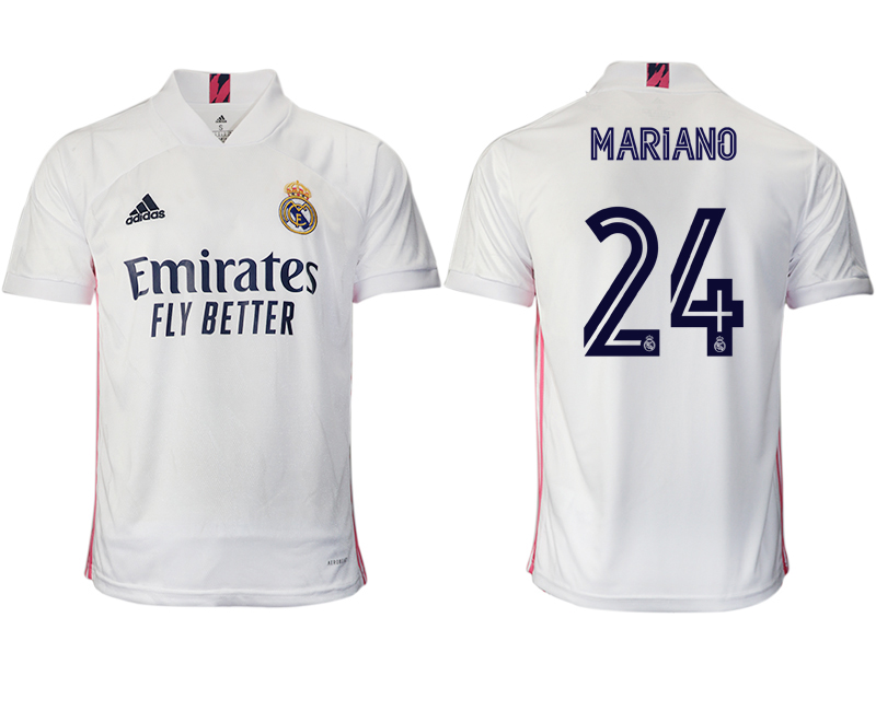 Men 2020-2021 club Real Madrid home aaa version 24 white Soccer Jerseys