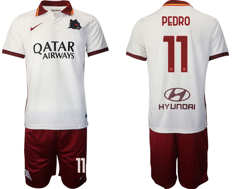 Men 2020-2021 Club Rome away white 11 Nike Soccer Jersey