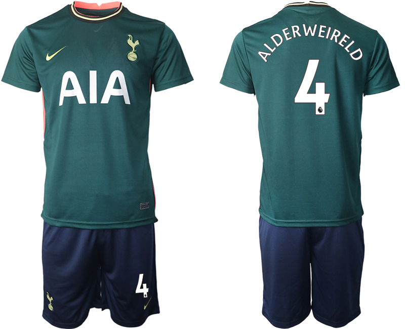 Men 2020-2021 club Tottenham away 4 green Soccer Jerseys