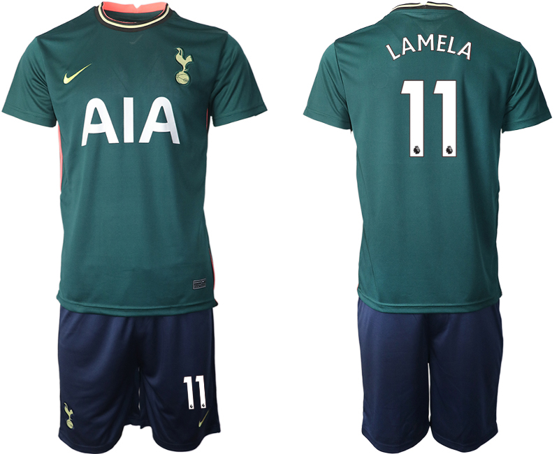 Men 2020-2021 club Tottenham away 11 green Soccer Jerseys