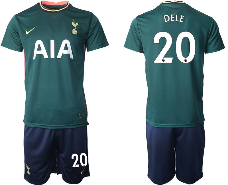 Men 2020-2021 club Tottenham away 20 green Soccer Jerseys