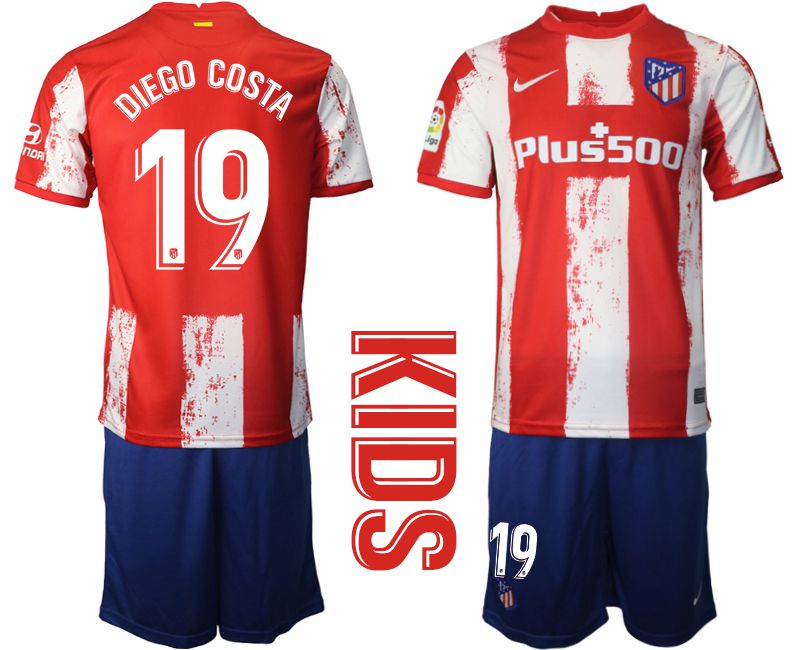 Youth 2021-2022 Club Atletico Madrid home red 19 Nike Soccer Jersey