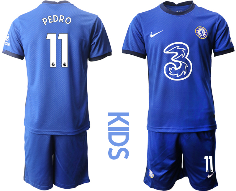 Youth 2020-2021 club Chelsea home 11 blue Soccer Jerseys