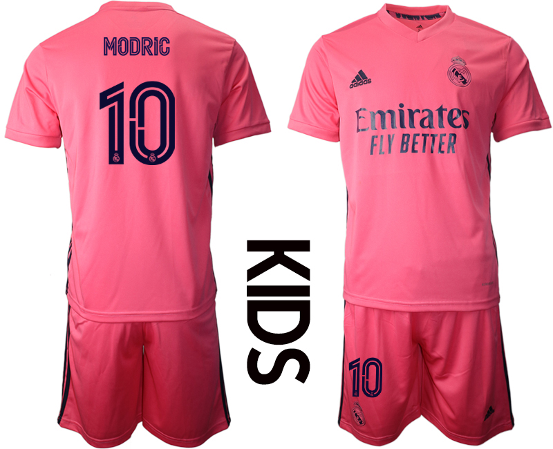 Youth 2020-2021 club Real Madrid away 10 pink Soccer Jerseys