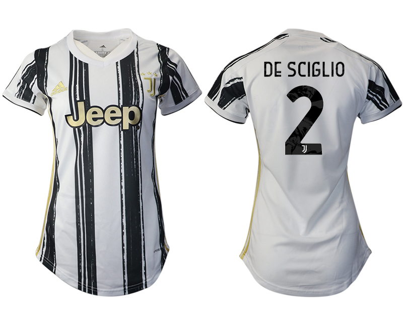 Women 2020-2021 Juventus home aaa version 2 white Soccer Jerseys