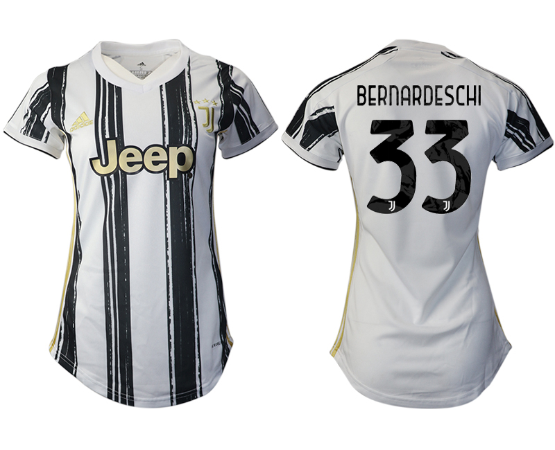 Women 2020-2021 Juventus home aaa version 33 white Soccer Jerseys