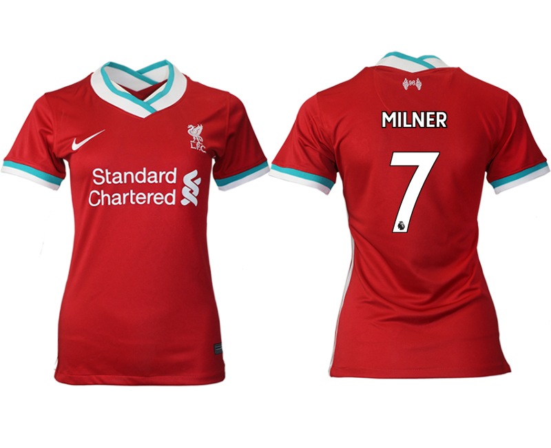 Women 2020-2021 Liverpool home aaa version 7 red Soccer Jerseys