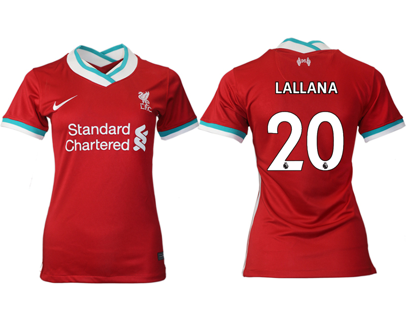 Women 2020-2021 Liverpool home aaa version 20 red Soccer Jerseys