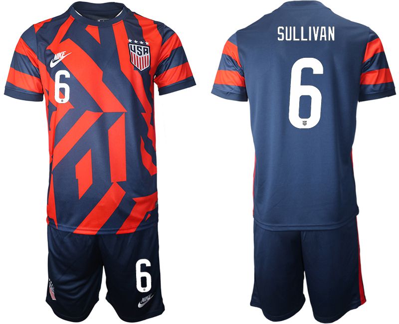 Men 2020-2021 National team United States away 6 blue Nike Soccer Jersey