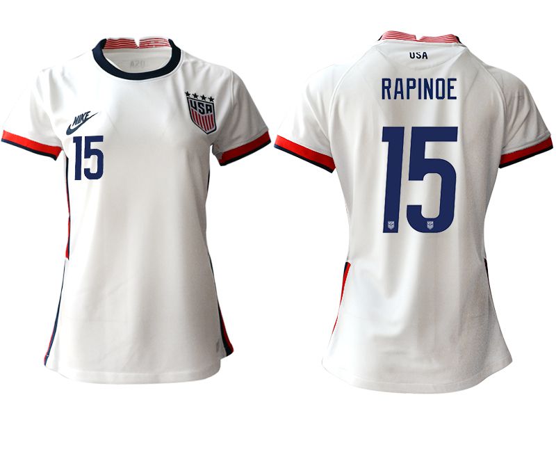 Women 2020-2021 Season National Team America home aaa 15 white Soccer Jerseys