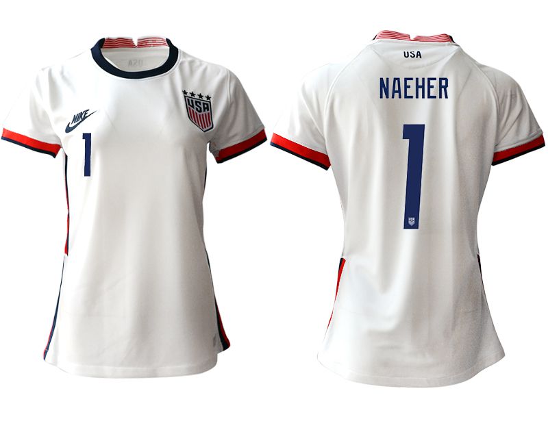 Women 2020-2021 Season National Team America home aaa 1 white Soccer Jerseys