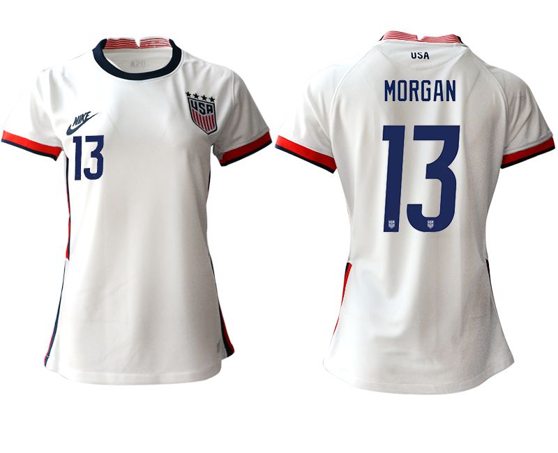 Women 2020-2021 Season National Team America home aaa 13 white Soccer Jerseys