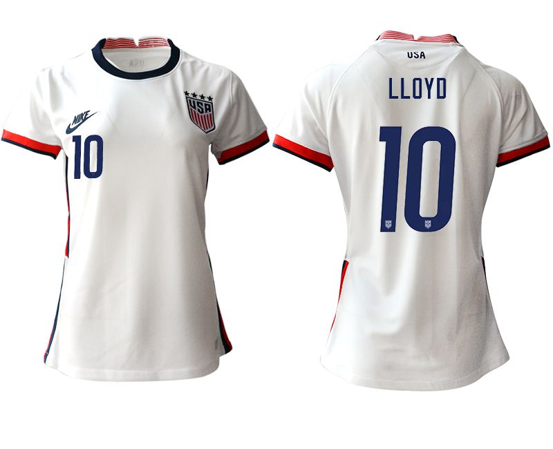 Women 2020-2021 Season National Team America home aaa 10 white Soccer Jerseys