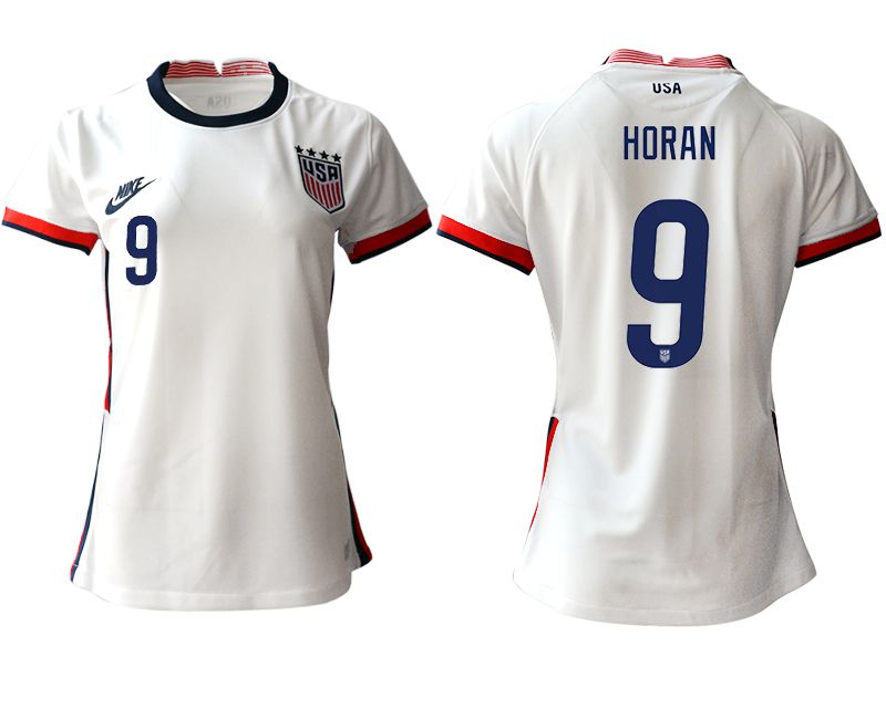 Women 2020-2021 Season National Team America home aaa 9 white Soccer Jerseys1